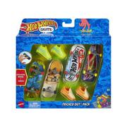 Figurki dla dzieci - Hot Wheels, Skate, deskorolka + buty 4-pak, zestaw, HNG72 - miniaturka - grafika 1