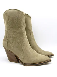 Bellucci Botki w kolorze zielonym - Botki damskie - miniaturka - grafika 1