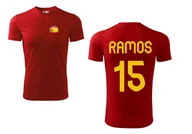 Koszulki sportowe męskie - Treningowa Koszulka HISZPANIA RAMOS 15 - miniaturka - grafika 1