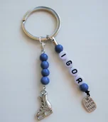 Breloki - Brelok Breloczek Łyżwiarz Łyżwy Dowolne Imię - miniaturka - grafika 1