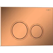 Przyciski spłukujące - Mexen Tex 01 przycisk spłukujący, różowe złoto błyszczący - 6101-09 - miniaturka - grafika 1