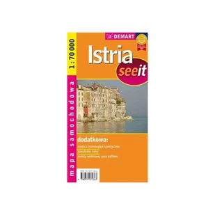 Istria Mapa Samochodowa 1:70 000 - książka - Obcojęzyczne przewodniki, mapy i atlasy - miniaturka - grafika 1