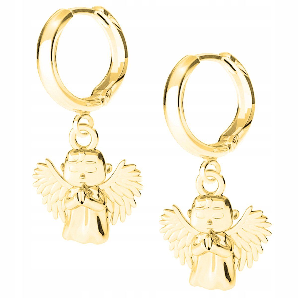 Kolczyki złote Anioł Aniołek 925