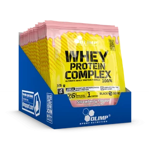 Olimp Whey Protein Complex 100% - 20 x 35 g - Truskawka - Odżywki białkowe - miniaturka - grafika 1