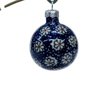 Bombki - Ceramiczna bombka mała Ceramika Bolesławiec - miniaturka - grafika 1