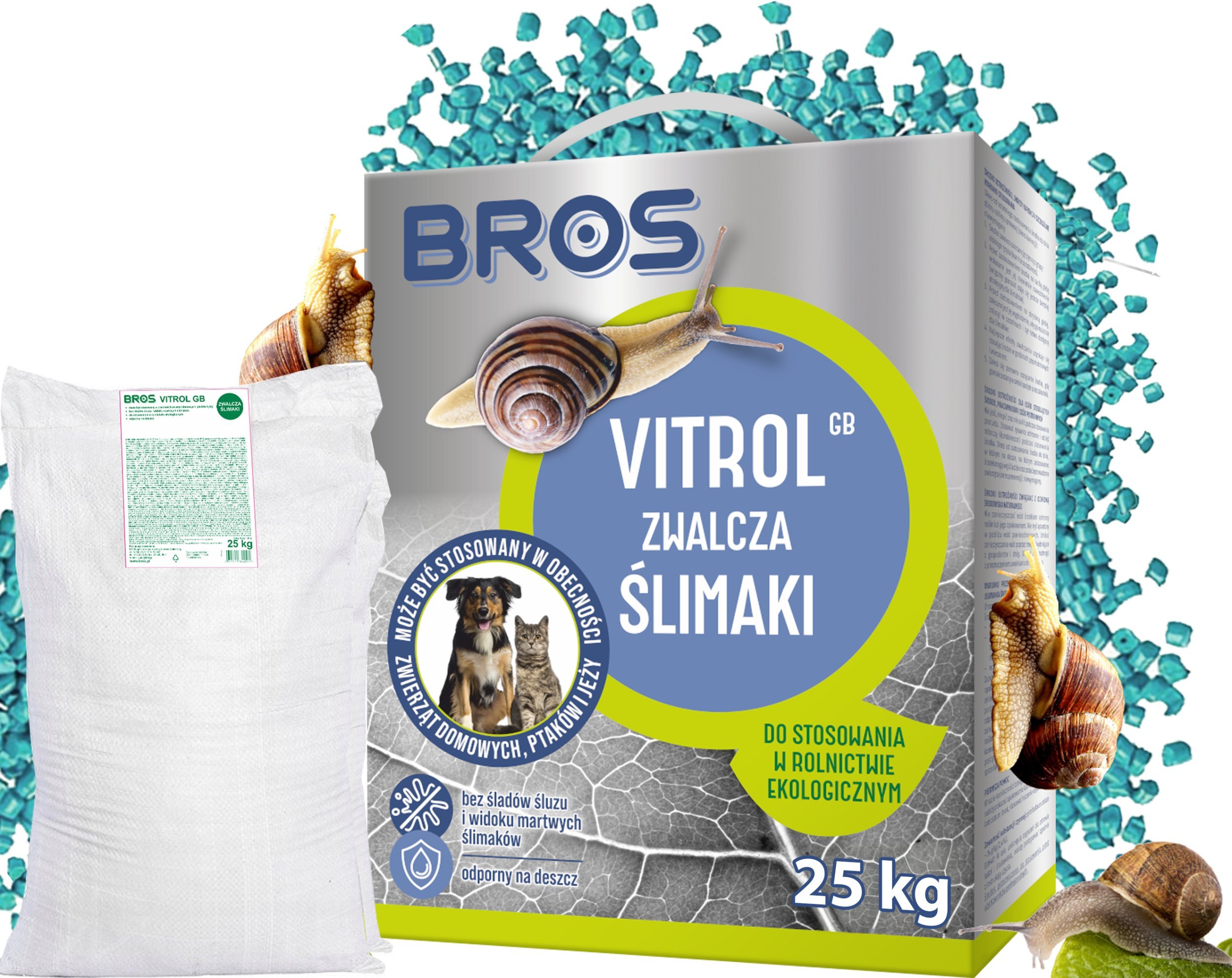 BROS - Vitrol GB zwalcza ślimaki 25kg