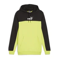 Bluzy sportowe męskie - Bluza męska PUMA ESS+ Block Hoodie TR - miniaturka - grafika 1