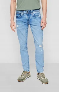 Pepe Jeans Niebieskie Jeansy Męskie Proste 32/34 2A1G4_C* T4A - Spodnie męskie Pepe Jeans Niebieskie Jeansy Męskie Proste 32/34 2A1G4_C* T4A - Spodnie męskie - miniaturka - grafika 1
