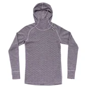 Koszulki sportowe damskie - Damska koszulka Devold Kvitegga Merino 230 Hoodie Wmn Rozmiar: S / Kolor: niebieski - miniaturka - grafika 1