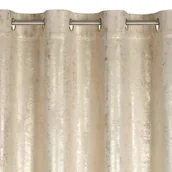 Zasłony - Zasłona EUROFIRANY Renia 140 x 250 cm Jasnobeżowo-złoty - miniaturka - grafika 1
