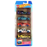 Samochody i pojazdy dla dzieci - Hot Wheels Samochodziki 5-Pak HW Drift HLY75 - miniaturka - grafika 1