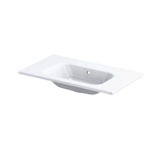Umywalka meblowa Oristo Are 81x46 cm prostokątna biały połysk UME-AR-80-92-BO - Umywalki - miniaturka - grafika 1