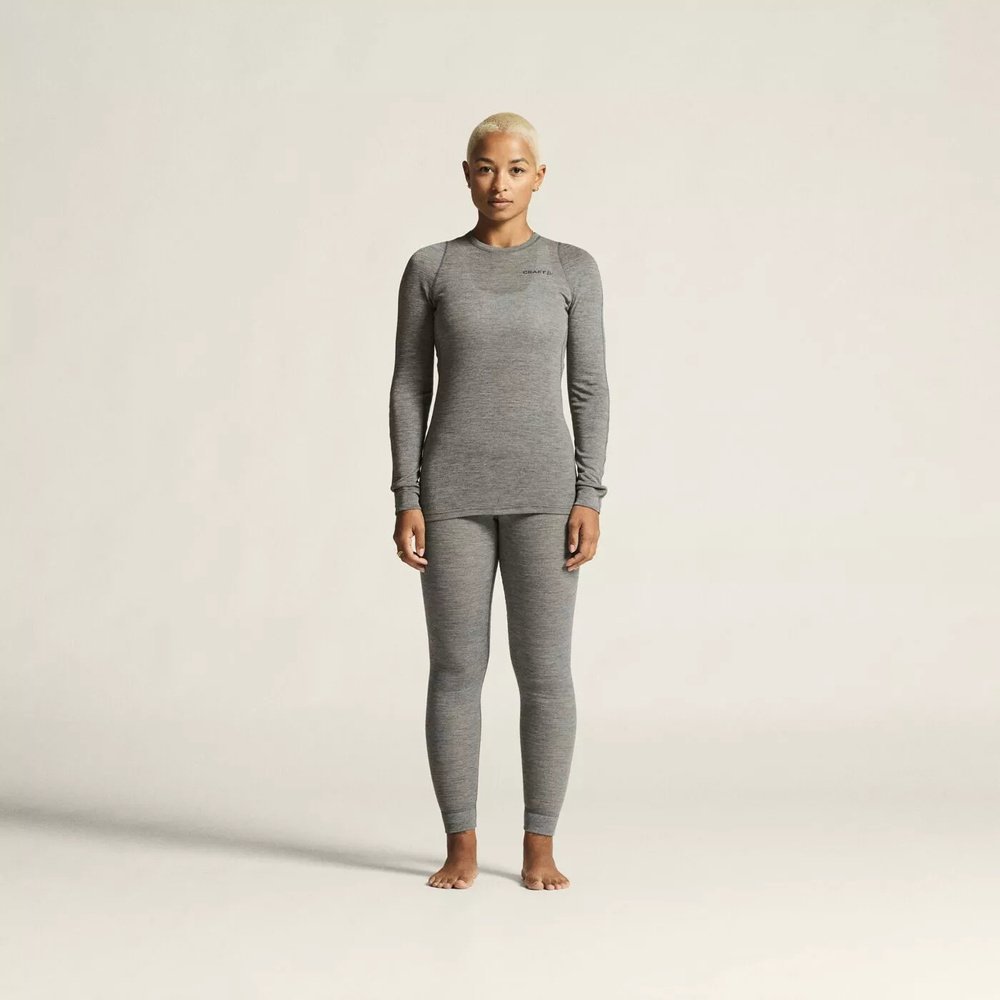 Craft Damska bielizna termoaktywna zestaw góra dół bluza koszulka legginsy spodnie Craft WOOL MERINO rozmiar XS