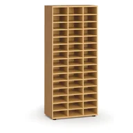 Regały biurowe - Regał sortujący PRIMO WOOD, 1781 x 800 x 420 mm, 45 przegród, buk - miniaturka - grafika 1
