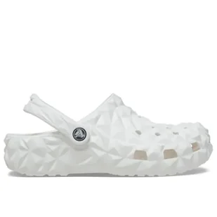 Klapki Crocs Classic Geometric Clog 209563-100 - białe - Klapki i japonki damskie - miniaturka - grafika 1