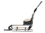 Sanki i ślizgacze - SANKI POJEDYŃCZE Z AMORTYZATORAMI, pchaczem, oparciem + siedzonko - miniaturka - grafika 1