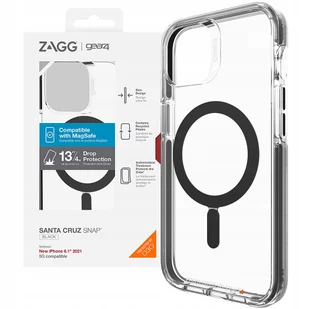Gear4 Etui Santa Cruz Snap MagSafe do Apple iPhone 13 Czarny - Etui i futerały do telefonów - miniaturka - grafika 4