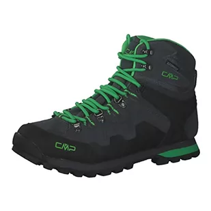 CMP Athunis Mid WP męskie buty trekkingowe, Grey Verde Fluo, 44 EU - Buty trekkingowe męskie - miniaturka - grafika 1