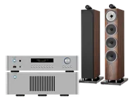 Zestawy stereo - Rotel RC-1572 MkII (srebrny) + RB-1582 MkII (srebrny) + 702 S3 (mokka) - miniaturka - grafika 1