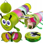 Place zabaw - TUNEL DLA DZIECI OGRODOWY DO DOMU GĄSIENICA SAMOROZKŁADAJĄCY TOR PRZESZKÓD - miniaturka - grafika 1