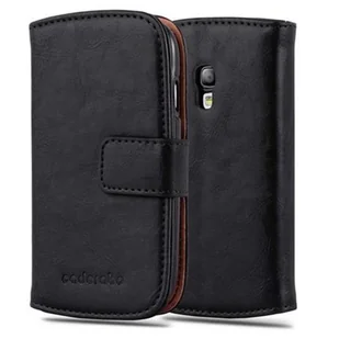 Etui Do Samsung Galaxy S3 MINI w Pokrowiec CZARNY GRAFIT Magnet Obudowa Ochronny Case Cover Cadorabo - Etui i futerały do telefonów - miniaturka - grafika 1