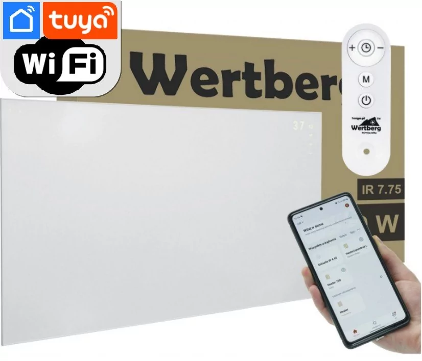 Wertberg IR 9.95 - panel grzewczy 975W - grzejnik na podczerwień 6504340