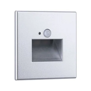 Oprawa schodowa EDGE kwadrat LED 1,2W 2700K czujnik ruchu i zmierzchu - chrom mat - Oprawy, klosze i abażury - miniaturka - grafika 1