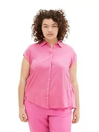 Bluzki damskie - TOM TAILOR Damska 1037298 Plussize bluzka, 31647-Nouveau Pink, 52, 31647 - Nouveau Pink - miniaturka - grafika 1