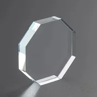 Sztuczne rzęsy i akcesoria - TEMU Oktagonalny Szklany Uchwyt na Klej do Kryształków, Paleta do Przedłużania Rzęs, Taca do Mieszania Nail Art, Profesjonalne Narzędzie do - miniaturka - grafika 1