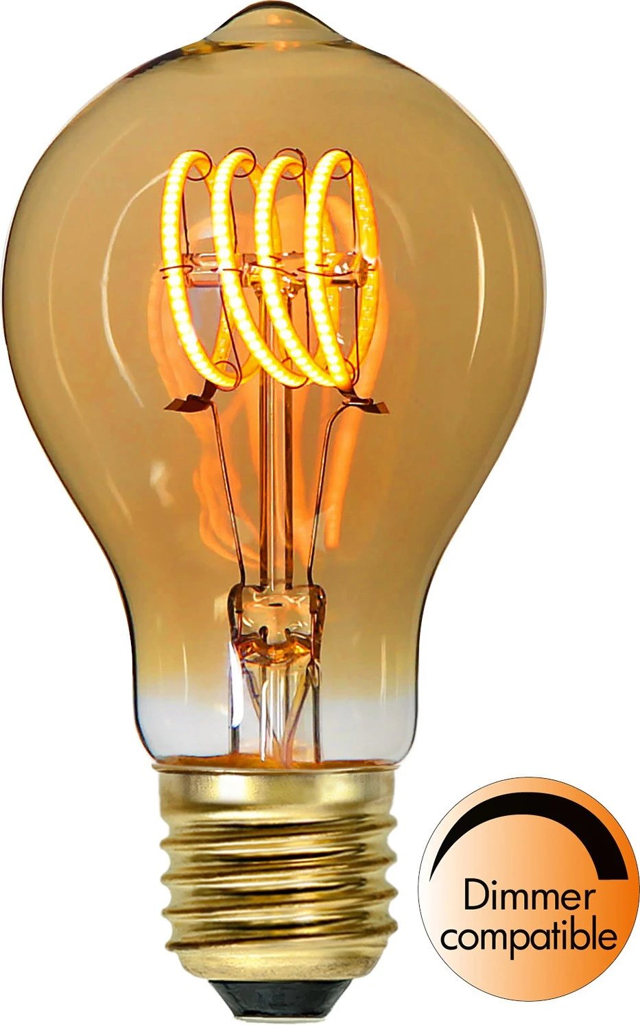Żarówka LED AMBER SPIRAL A60 E27 2,5W 2000K ściemnialna Ra90