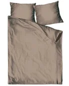 Pościel - Greno Pościel satynowa 140x200 beżowa jednobarwna Bielbaw - miniaturka - grafika 1