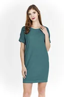 Sukienki - Sukienka FSU766 TURKUSOWY jeans - Fokus - miniaturka - grafika 1