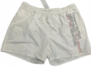 Spodenki Tommy Hilfiger Kąpielowe Th Thj Męskie Białe R. Xxl - Spodenki męskie - miniaturka - grafika 1