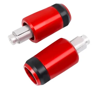 Uchwyty kierownicy motocykla uniwersalne 7/8" Czerwone. 2szt Zaślepki - Uchwyty samochodowe do telefonów - miniaturka - grafika 1