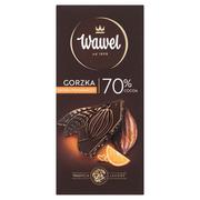 Czekolada - Wawel Czekolada gorzka 70 % cocoa skórka pomarańczy 100 g - miniaturka - grafika 1