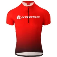 Koszulki rowerowe - Koszulka rowerowa KROSS Sport Jersey ( S) Czerwono-czarny - miniaturka - grafika 1