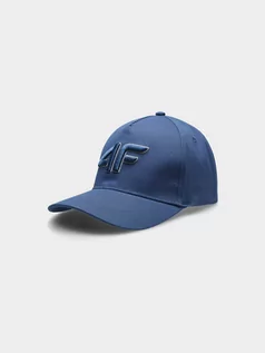 Czapki damskie - 4F, Czapka z daszkiem Snapback chłopięca, 4FJSS23ACABM107-32S, Denim - grafika 1