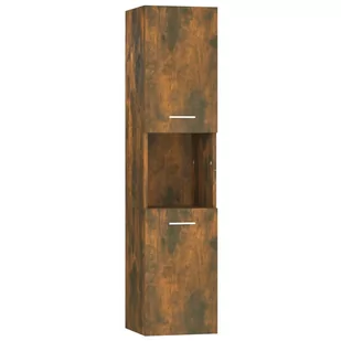 Lumarko Szafka łazienkowa, przydymiony dąb, 30x30x130 cm - Szafki łazienkowe - miniaturka - grafika 3