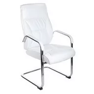 Fotele - Fotel konferencyjny CorpoComfort BX-5085C Biały - miniaturka - grafika 1