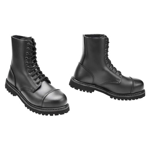 Brandit Vegantom Boots – wegańskie botki, imitacja skóry, Black 10 Eylets, 47 EU