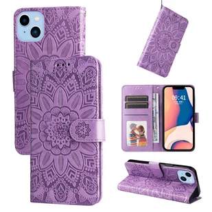 König Design Etui kompatybilne z Apple iPhone 14 Etui na telefon komórkowy ze skóry syntetycznej - Etui na telefon komórkowy fioletowe - Etui i futerały do telefonów - miniaturka - grafika 1