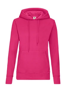 Damska Bluza Z Kapturem Fruit Of The Loom Gruba Fuchsia 2Xl - Bluzy damskie - miniaturka - grafika 1