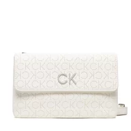 Torebki damskie - Calvin Klein Torebka Re-Lock Dbl Crossbody Bag Perf K60K609399 White YAF - miniaturka - grafika 1