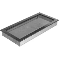 Akcesoria kominkowe - Kratki.pl KRATKA KOMINKOWA PROSTOKĄTNA CZARNO-SREBRNA 220X450 MM 22/45CS - miniaturka - grafika 1