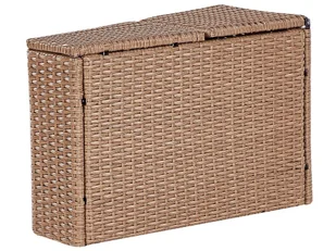 Zestaw ogrodowy z technorattanu 9-osobowy beżowy SEVERO - Meble ogrodowe - miniaturka - grafika 8