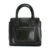 Torebki damskie - Torebka damska skórzana elegancka -ciemnozielona - miniaturka - grafika 1