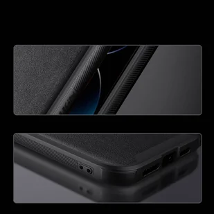 Nillkin CamShield Leather S Case etui iPhone 14 Pro Max pokrowiec z osłoną na aparat czarny - Etui i futerały do telefonów - miniaturka - grafika 13