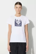 Koszulki sportowe damskie - Columbia t-shirt sportowy Sun Trek kolor biały - miniaturka - grafika 1