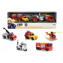 Dickie Toys Toys 203094007 Sam 5-pak, wielokolorowy 203094007 - Samochody i pojazdy dla dzieci - miniaturka - grafika 1