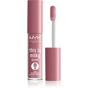 Błyszczyki do ust - NYX Professional Makeup This Is Milky błyszczyk do ust 11 Ube Milkshake 4ml - miniaturka - grafika 1
